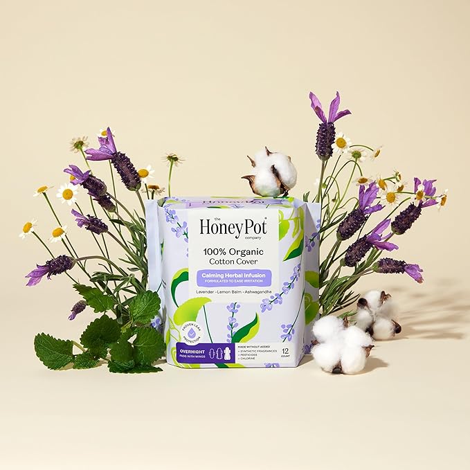 Honey Pot Calming Overnight Sanitary Pads - Image 5
