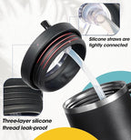 30oz Flip Straw Leak Proof Lid for Stanley Quencher, 30 oz Tumbler Lid - Image 4