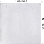 Basic Wash Cloths 12x12 Inches – Bulk Pack of 24 – White Color – Soft and - Image 2