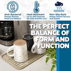 Large Silicone Dish Drying Mat for Kitchen Counter or Under Sink, Waterproof - Image 4