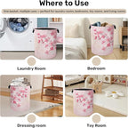 Pink Cherry Blossoms Laundry Basket - Image 4