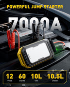 Jump Starter: 7000A Portable Car Battery-Jumper - Image 2