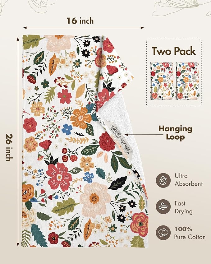 Cotton Kitchen Towels Set of 2 - Image 4