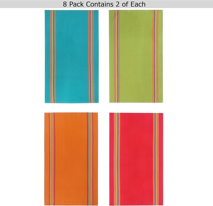COTTON CRAFT Salsa Stripe Kitchen Towel - Image 2