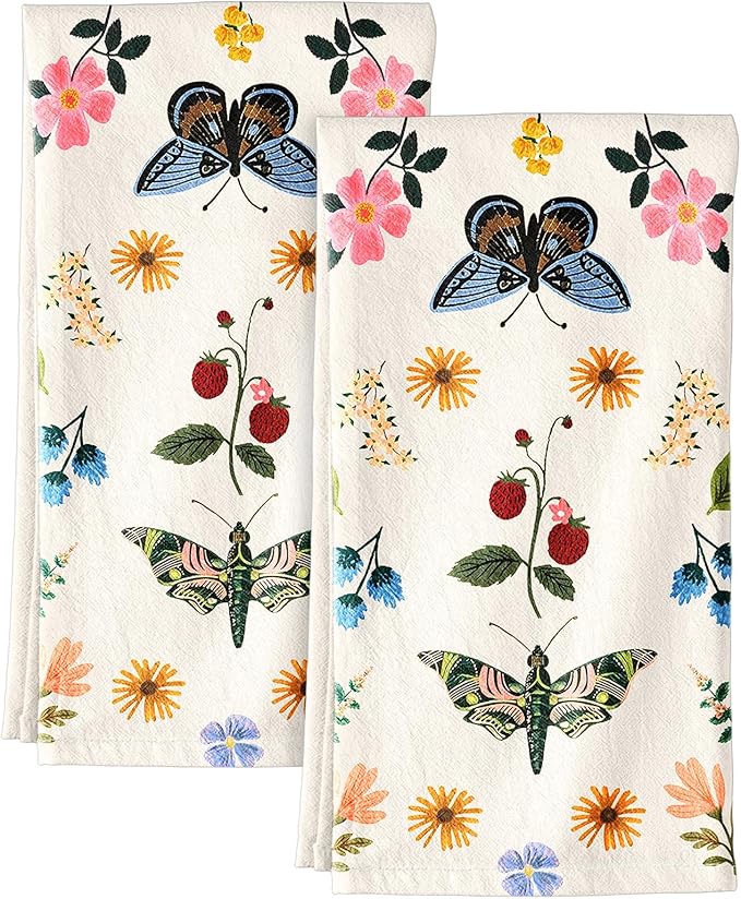 Flour Sack Kitchen Towels Set of 2-18x26 Cotton Dish Towels by MissAdola