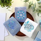 3 Pcs Mandala Hand Towels Mandala Flower Boho Bathroom Decor 14x29 Inch - Image 6