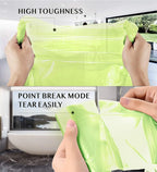 FORID 2.6 Gallon Compostable Garbage Bags, 5 Rolls – Green, Unscented Trash Bags - Image 4