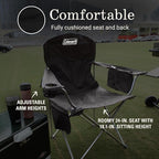 Coleman Portable Camping Chair with 4-Can Cooler, Cushioned Seat & Back with Side Pockets & Cup Holder, Carry Bag Included, Great for Camping, Tailgating, Firepits, Patio, & More - Image 7