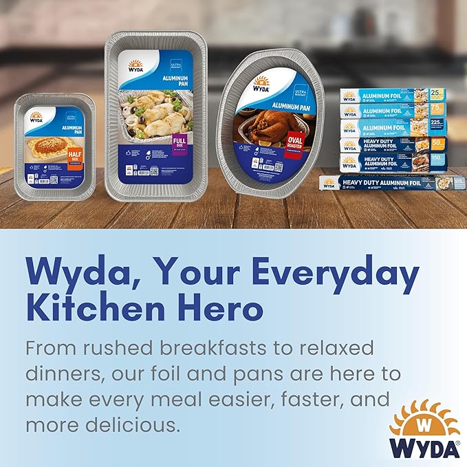 Wyda Heavy Duty Aluminum Foil – 150 Sq Ft |Strong Food-Grade - Image 9