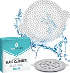 50 Pack Disposable Shower Drain Hair Catcher Mesh Stickers by AireAllure