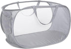 Durable Collapsible Laundry Baskets, Mesh Pop Up Laundry Hamper by Bemkoo