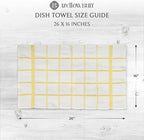 100% Cotton Terry Dish Towels, 4 Pack Checks, 16 x26 Inches, Super Soft and - Image 4