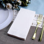 FOCUSLINE 100 Disposable Bathroom Napkins, Linen-Feel Paper Guest Towels - Image 7