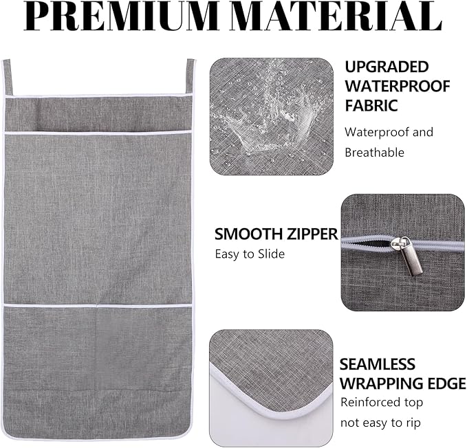XL Hanging Laundry Hamper Bag, Door Hanging Hamper - Image 4