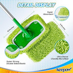 KEEPOW Reusable Microfiber Mop Pads Compatible - Image 3