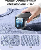 Ruidla Fabric Shaver Defuzzer, Electric Lint Remover, Rechargeable Sweater - Image 3