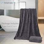 TENSTARS Silk Hemming Bath Towels - Image 2