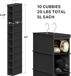 Simple Houseware 10 Shelves Closet Hanging Shoe Organizer - Image 2