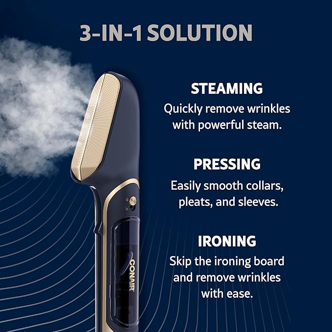 Conair Steam Stylist with Fabric Shaver, Extra Water Tank, and Storage Bag - Image 2