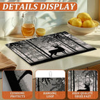 Forest Deer Dish Drying Mat for Kitchen Counter Microfiber Absorbent Dish Birch - Image 3