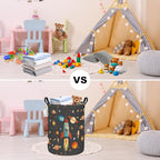 FANKANG Storage Basket, Nursery Hamper Canvas Laundry Basket Foldable - Image 6