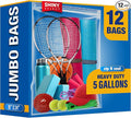 - 3 MILL THICK - 5 GALLON - Extra Large Heavy Duty Plastic Storage Bags Zipper by SHINY+SELECT