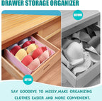 Drawer under Cabinet Clothes Organizer 5 Cell Foldable Storage Cubes Underwear - Image 4