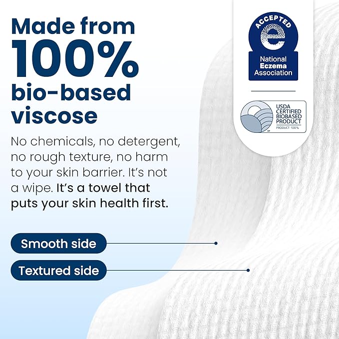 Clean Skin Club Clean Towels XL®, Travel Pack 100% USDA Biobased Disposable - Image 7
