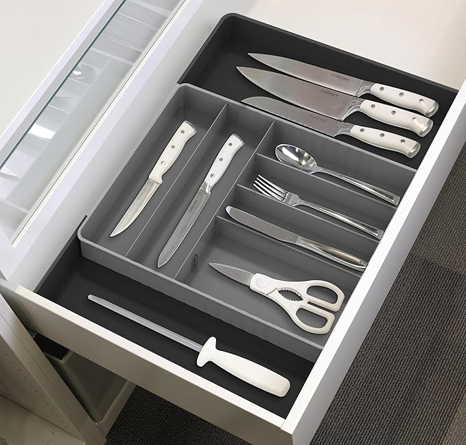 Simple Houseware Expandable Kitchen Drawer Flatware Organizer - Image 5