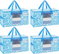 VENO 4 Pack Moving Bags, Storage Bins by Veno