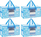 VENO 4 Pack Moving Bags, Storage Bins by Veno