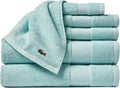 Lacoste Heritage Supima Cotton 6-Piece Towel Set, 2 Bath Towels, 2 Hand Towels by LACOSTE