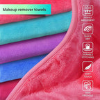 Nugilla Makeup Remover Cloth, 5 Packs Reusable Microfiber Makeup Remover Towels - Image 3