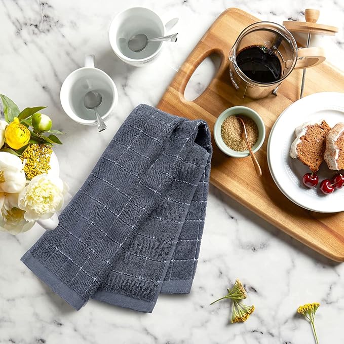Mordimy 100% Cotton Terry Cloth Kitchen Towels, Super Soft and Absorbent Dish - Image 8