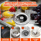 Kitchen Sink Drain Strainer & Sink Stopper, Upgraded Stainless Steel Drain Plug - Image 2
