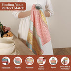 Maison d' Hermine Kitchen Towels Set of 3 100% Cotton 27.50" x 20" Reusable - Image 4