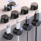 9 Pack Cord Organizer, Chfeila Magnetic Cable Management Clips, Adhesive Phone by Chfeila