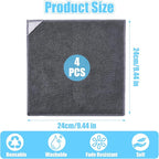 4 Pack Magnetic Cleaning Cloth Microfiber Dry Erase Eraser Board Cleaner - Image 2