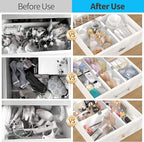 Drawer Dividers Organizer 6 Pack, Adjustable Separators 4" High Expandable from - Image 6