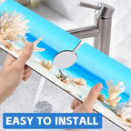 Tropical Beach Seashells Kitchen Sink Splash Guard Absorbent Fast Drying Mat - Image 6