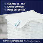MW Pro Microfiber Cleaning Cloth | White | Size 16" x 16" | All Purpose - Image 2
