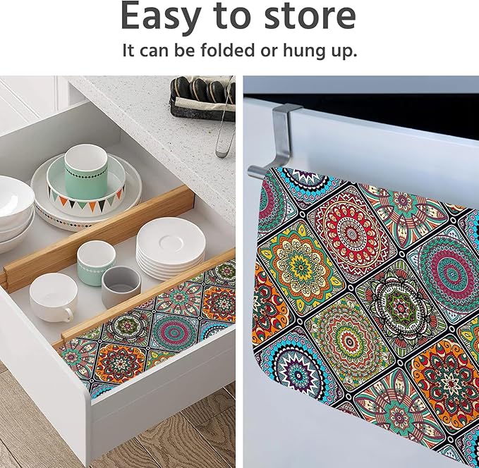 Dish Drying Mat for Kitchen Counter 18x24 Inch, Super Absorbent Dish Drainer Mat - Image 5