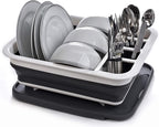 Masirs Pop-Up Collapsible Dish Drying Rack: Convenient Storage, Drains into Sink - Image 7