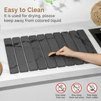 Large Stone Dish Drying Mat for Kitchen Counter, Water Absorbing Diatomaceous - Image 5