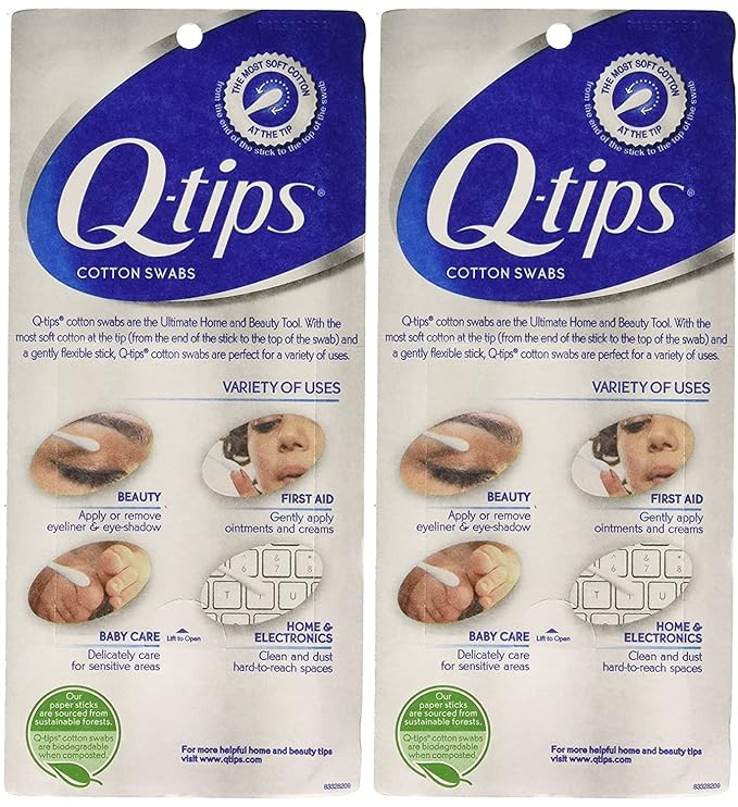 2 x Q-tips Cotton Swabs, 625 ct - Image 2