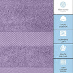 White Classic Luxury Lavender Hand Towels - Image 7