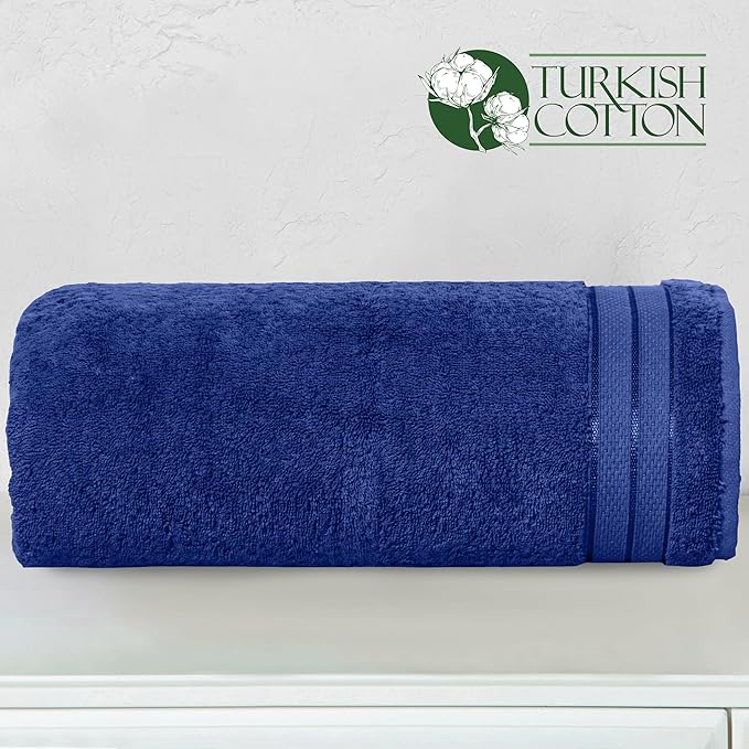Elegant Comfort Three Line Popcorn Extra Large Luxury Bath Towel - Image 3