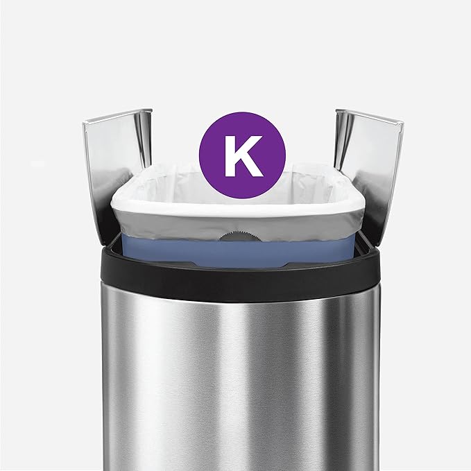 simplehuman Code K 100 Count, Dispenser Pack Custom Fit Liners, Drawstring - Image 4