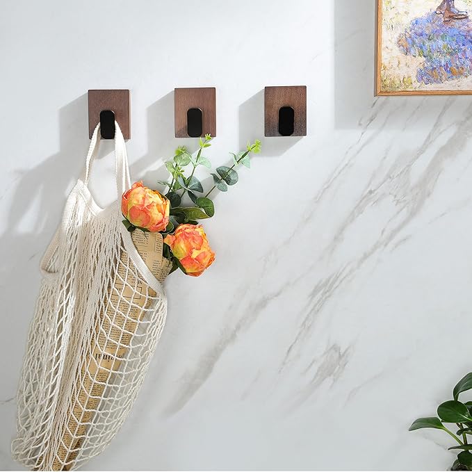 DELITON Adhesive Towel Hooks, Wall Hooks - Image 6