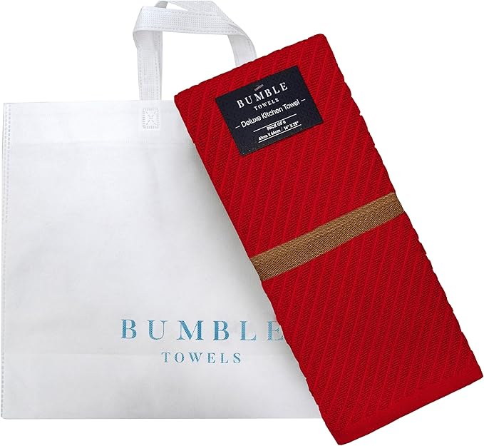 Premium Kitchen Towels | Large Cotton Kitchen Hand Towels | Dish Towels | - Image 5